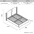 Roman Bed Frame Double Size Black Velvet Fabric with Gas Lift plywood metal structure