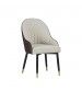 2X Dining Chair PU Leather Powder Coating on Legs