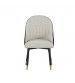 2X Dining Chair PU Leather Powder Coating on Legs
