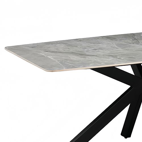 Dining Set Sintered Stone Table with PU Leather chairs