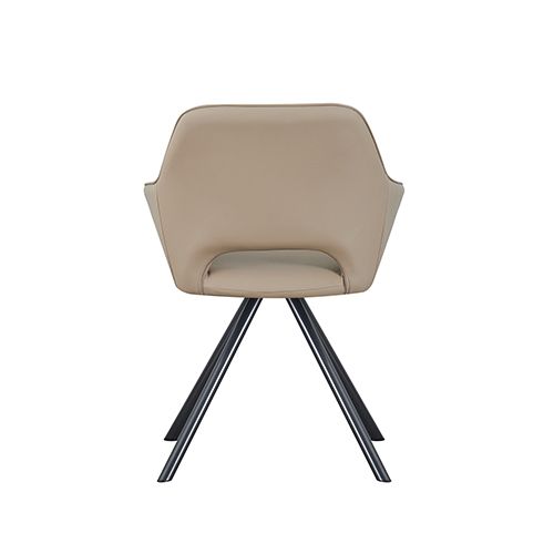 Powder Coating Dining Table with 6pcs PU Leather Dining Chair