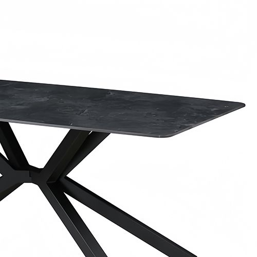 Dining Set Sintered Stone Table with PU Leather chairs