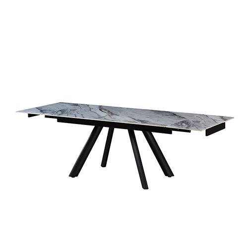 Sintered Stone Top Sturdy Feet Powder Coating Dining Table