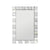 Wall Mirror MDF Silver Mirror Clear Image Rectangular Shape MRR-08