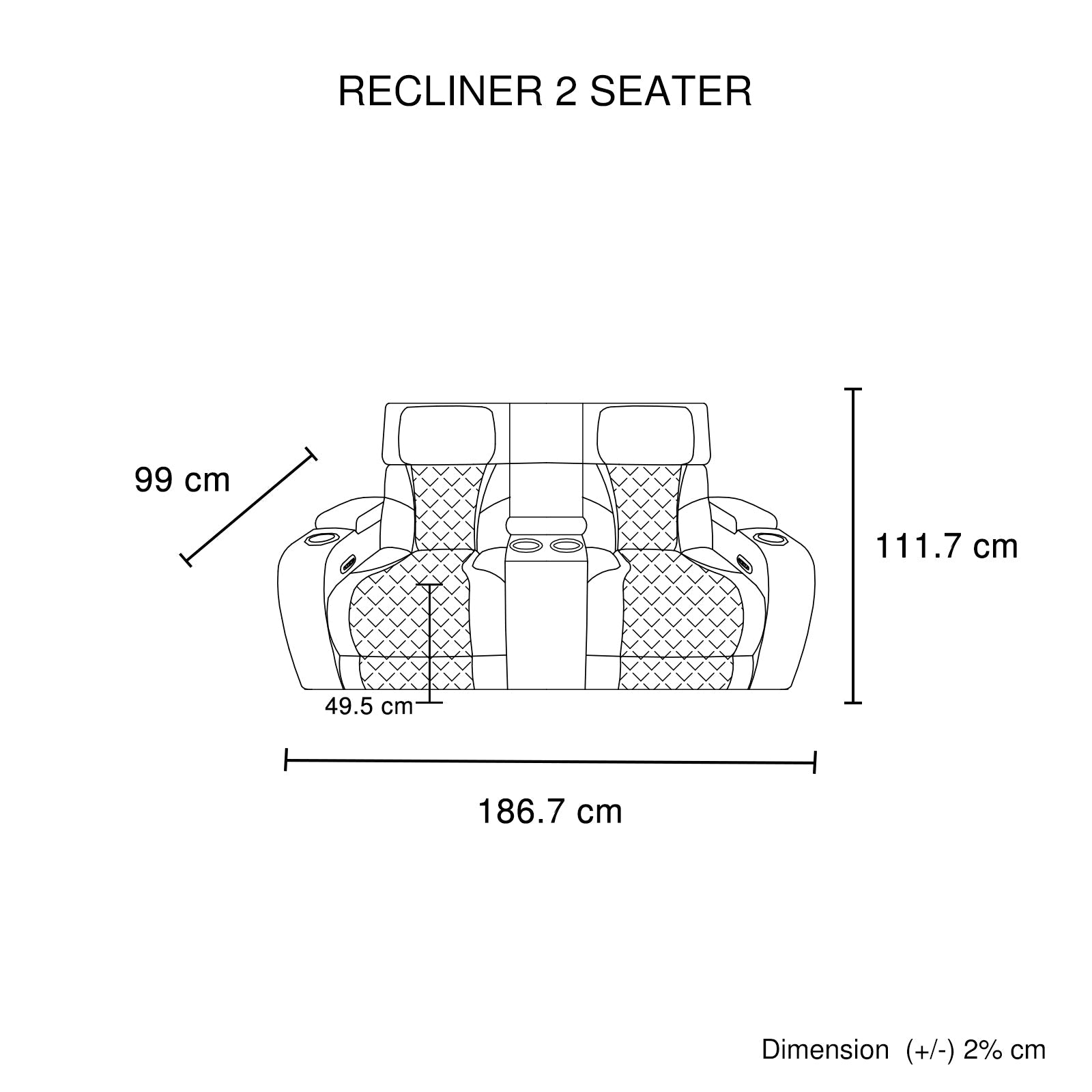 3-2 Seater Electric Air Leather Dark Grey Recliner Set