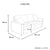 3 Seater Sofa Set Polyester Fabric Charcoal Multilayer Two Pillows Individual Pocket Spring