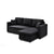 Multifunctional Sofa Bed Fabric Upholstery Chaise Section Comfy Cushions Armrests