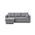 Multifunctional Sofa Bed Fabric Upholstery Chaise Section Comfy Cushions Armrests