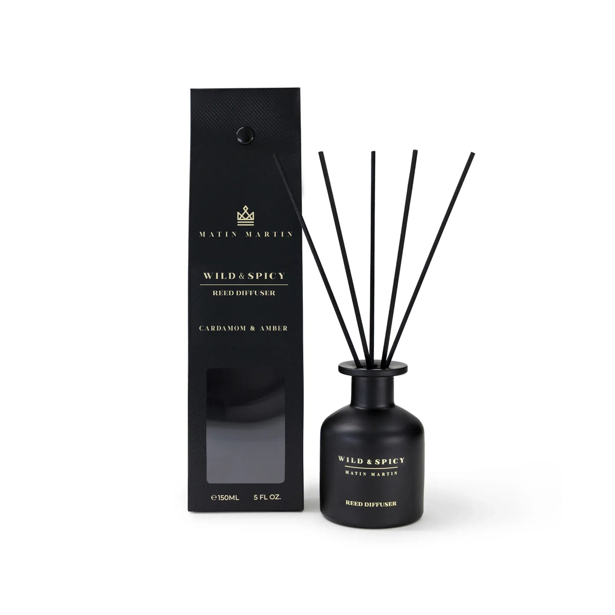 WILD &amp; SPICY REED DIFFUSER - CARDAMOM &amp; AMBER 150ML