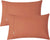 100% Vintage Washed Cotton Fitted Sheet Combo Set – 100% Natural Cotton, Ultra Soft & Breathable – Includes Fitted Sheet & Pillowcases – Machine Washable (Brick, Single)