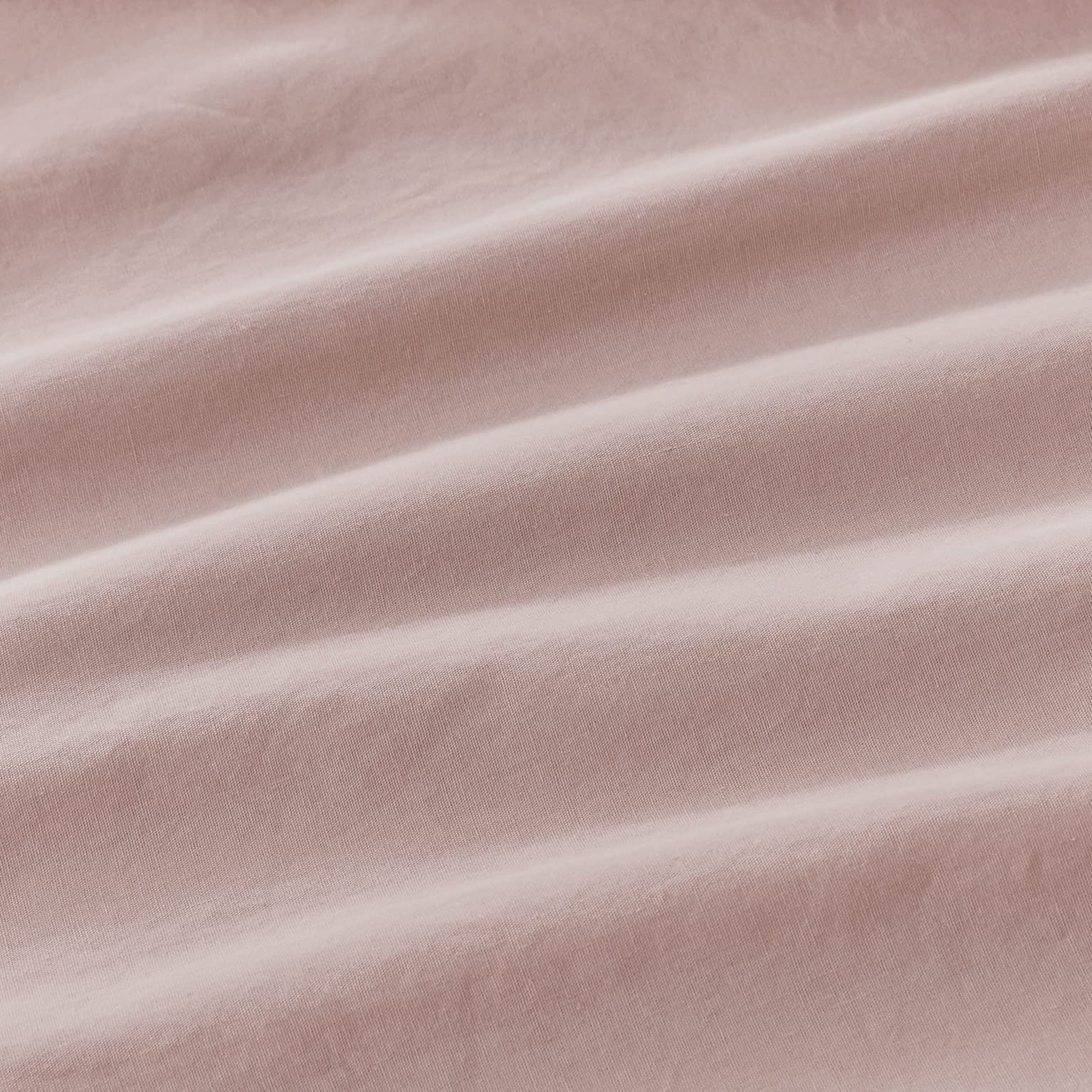 100% Cotton Vintage Washed Bed Quilt Cover Set - Pink - Single