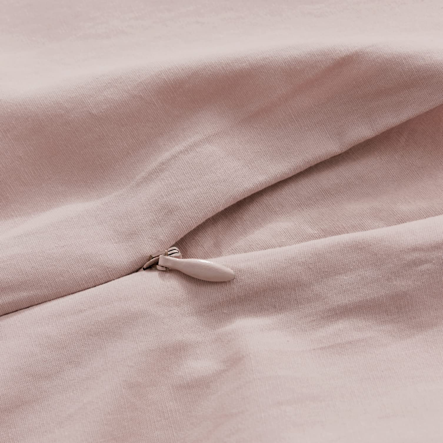 100% Cotton Vintage Washed Bed Quilt Cover Set - Pink - Single