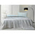 Ice Cooling Reversible Summer Comforter Blanket (Blue and Grey, Single/Double)