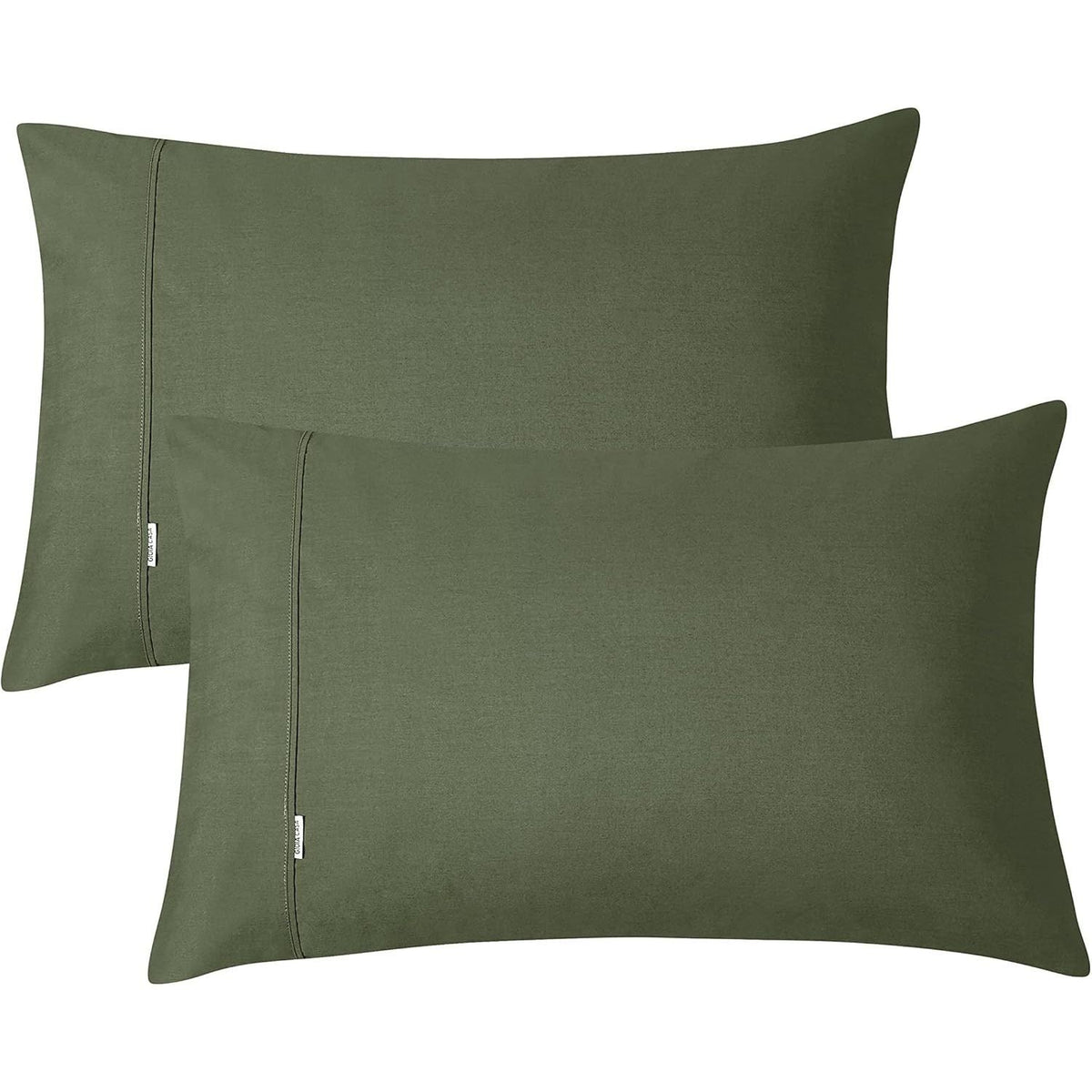 Gioia Casa Vintage Washed 100% Cotton Sheet Set with 1 Pillowcases - Khaki Green - Single