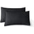 CleverPolly Vintage Washed Microfibre Sheet Set with 1 Pillowcase - Black - Single