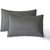 CleverPolly Vintage Washed Microfibre Sheet Set with 1 Pillowcase - Grey - Single