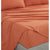 CleverPolly Vintage Washed Microfibre Sheet Set with 1 Pillowcase - Terracotta - Single