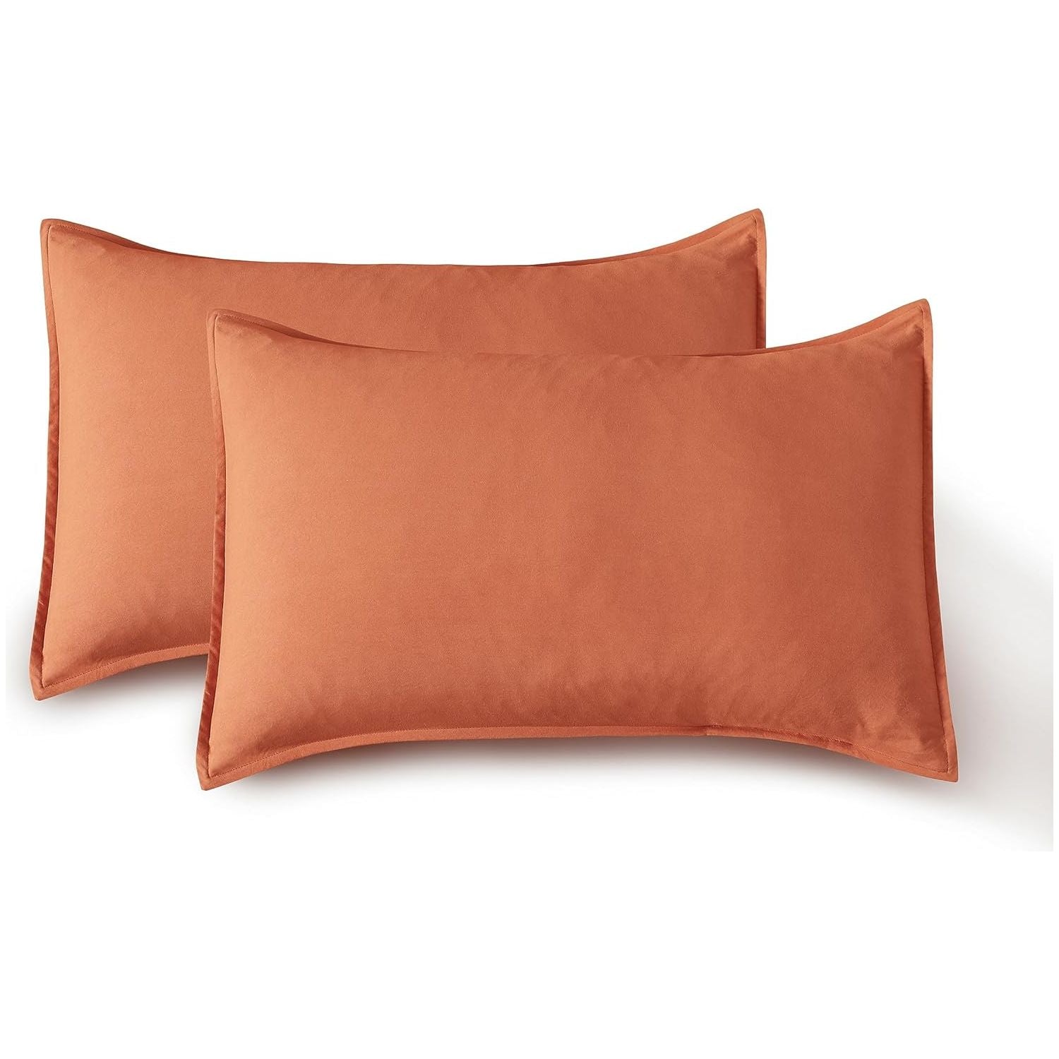 CleverPolly Vintage Washed Microfibre Sheet Set with 1 Pillowcase - Terracotta - Single