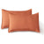 CleverPolly Vintage Washed Microfibre Sheet Set with 1 Pillowcase - Terracotta - Single