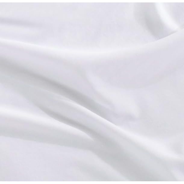 CleverPolly Vintage Washed Microfibre Sheet Set with 1 Pillowcase - White - Single