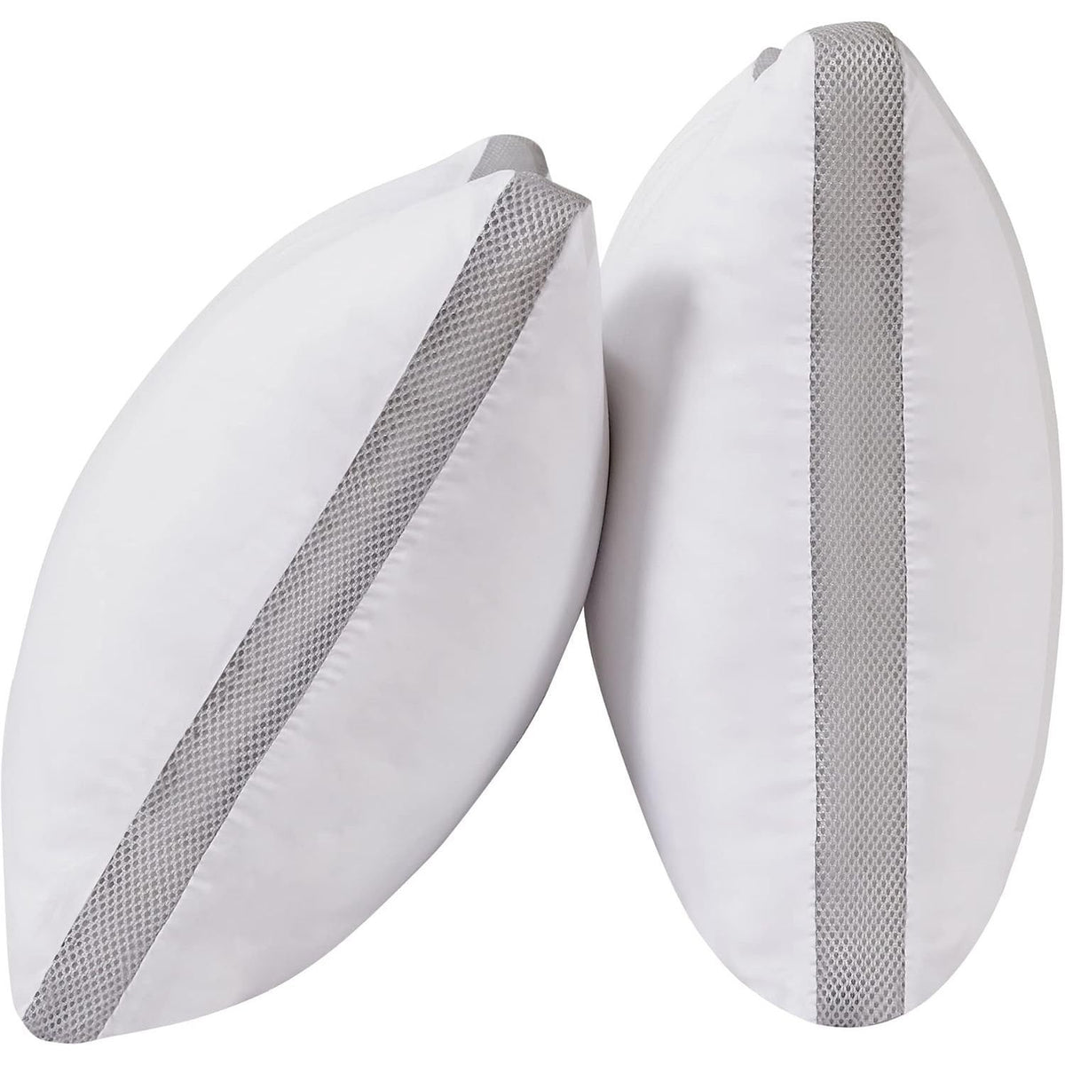 Gioia Casa Bamboo Cooling Pillows Twin Pack - Luxury Plush Down-Like Microfibre Pillows for Bedding - Ultra Soft, Comfy & Breathable Standard Pillows