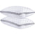 Gioia Casa Premium Bamboo Cooling Twin Pack Plush Down-Like Pillows - Medium to High Profile (2PCS) - with Free 2 Quilted Pillow Protectors (Improved Version)