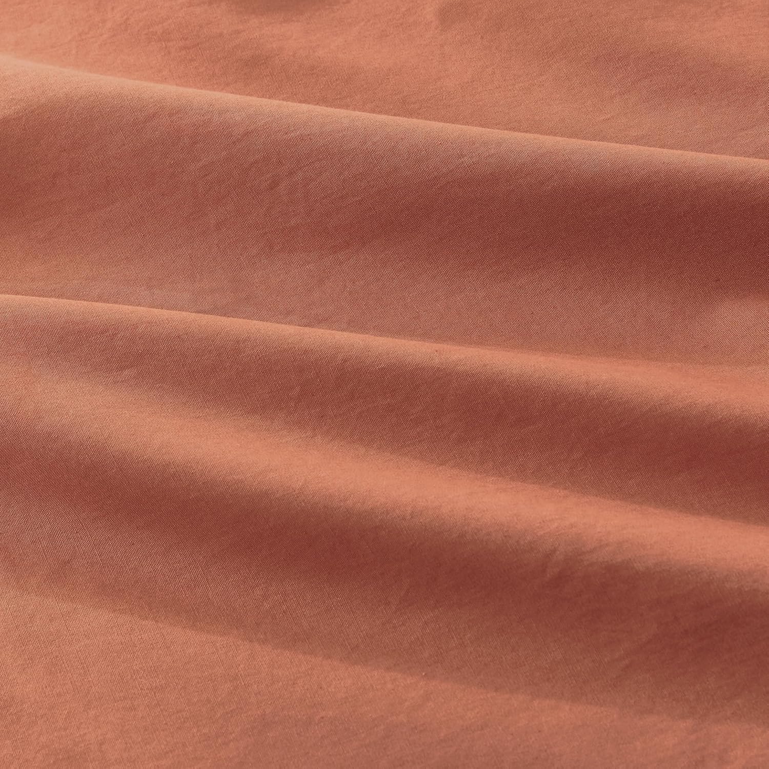 100% Vintage Washed Cotton Fitted Sheet Combo Set – 100% Natural Cotton, Ultra Soft & Breathable – Includes Fitted Sheet & Pillowcases – Machine Washable (Brick, Double)