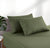100% Vintage Washed Cotton Fitted Sheet Combo Set – 100% Natural Cotton, Ultra Soft & Breathable – Includes Fitted Sheet & Pillowcases – Machine Washable (Khaki Green, Double)
