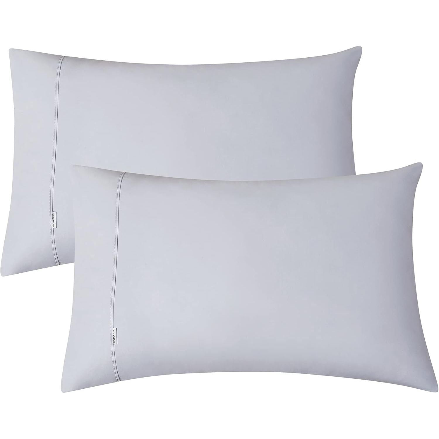 Gioia Casa Vintage Washed 100% Cotton Sheet Set with 2 Pillowcases - Silver - Double
