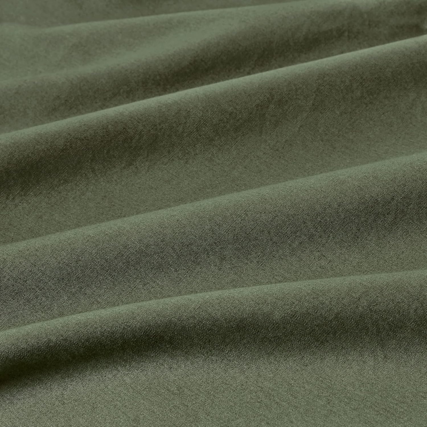 100% Vintage Washed Cotton Fitted Sheet Combo Set – 100% Natural Cotton, Ultra Soft & Breathable – Includes Fitted Sheet & Pillowcases – Machine Washable (Khaki Green, Queen)