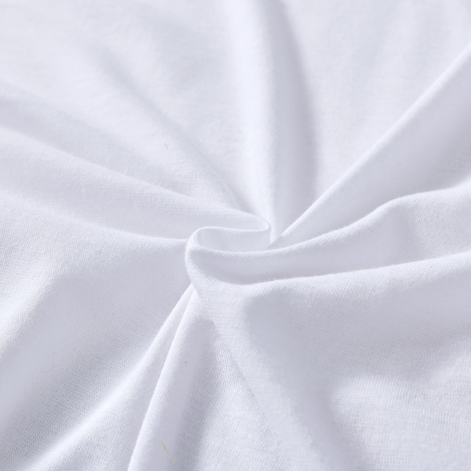 100% Jersey Cotton Quilt Cover Set - White - Queen