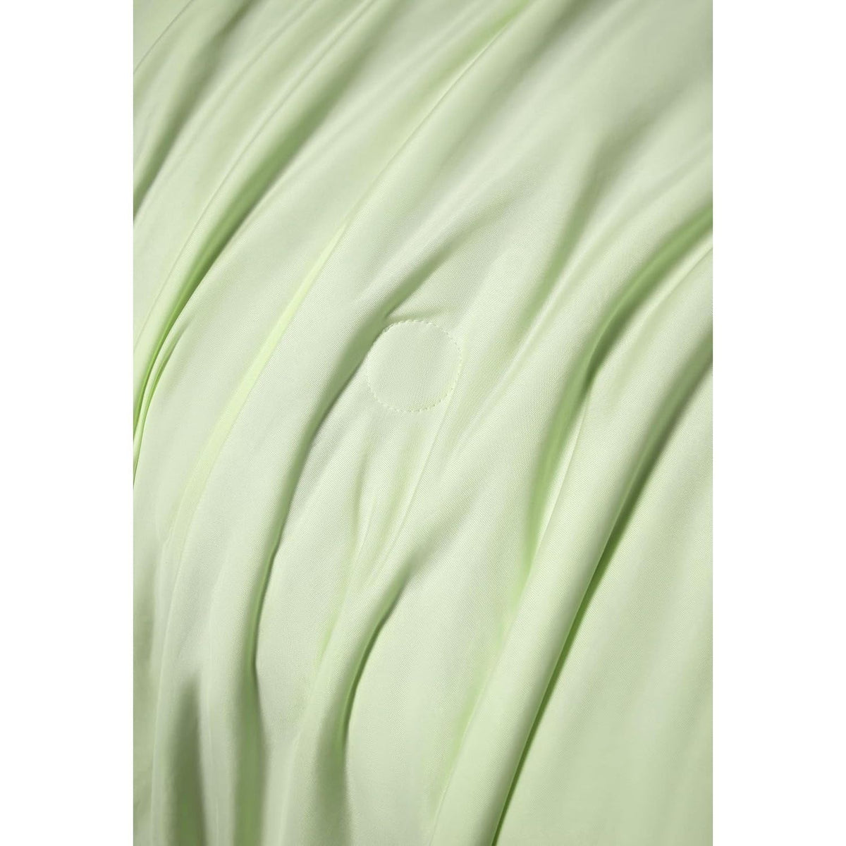 Ice Cooling Reversible Summer Comforter Blanket (Green and Grey, Queen/King)