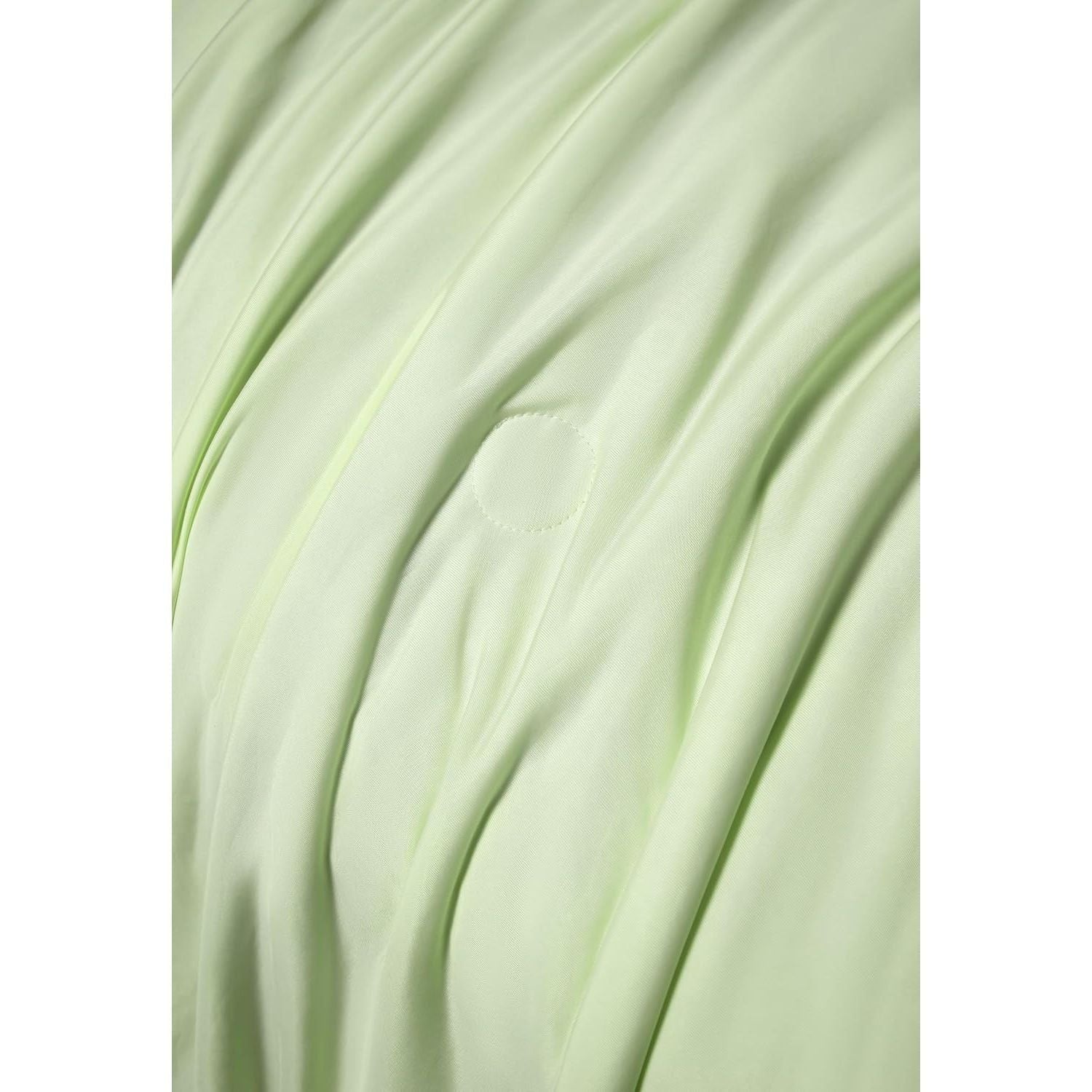 Ice Cooling Reversible Summer Comforter Blanket (Green and Grey, Queen/King)