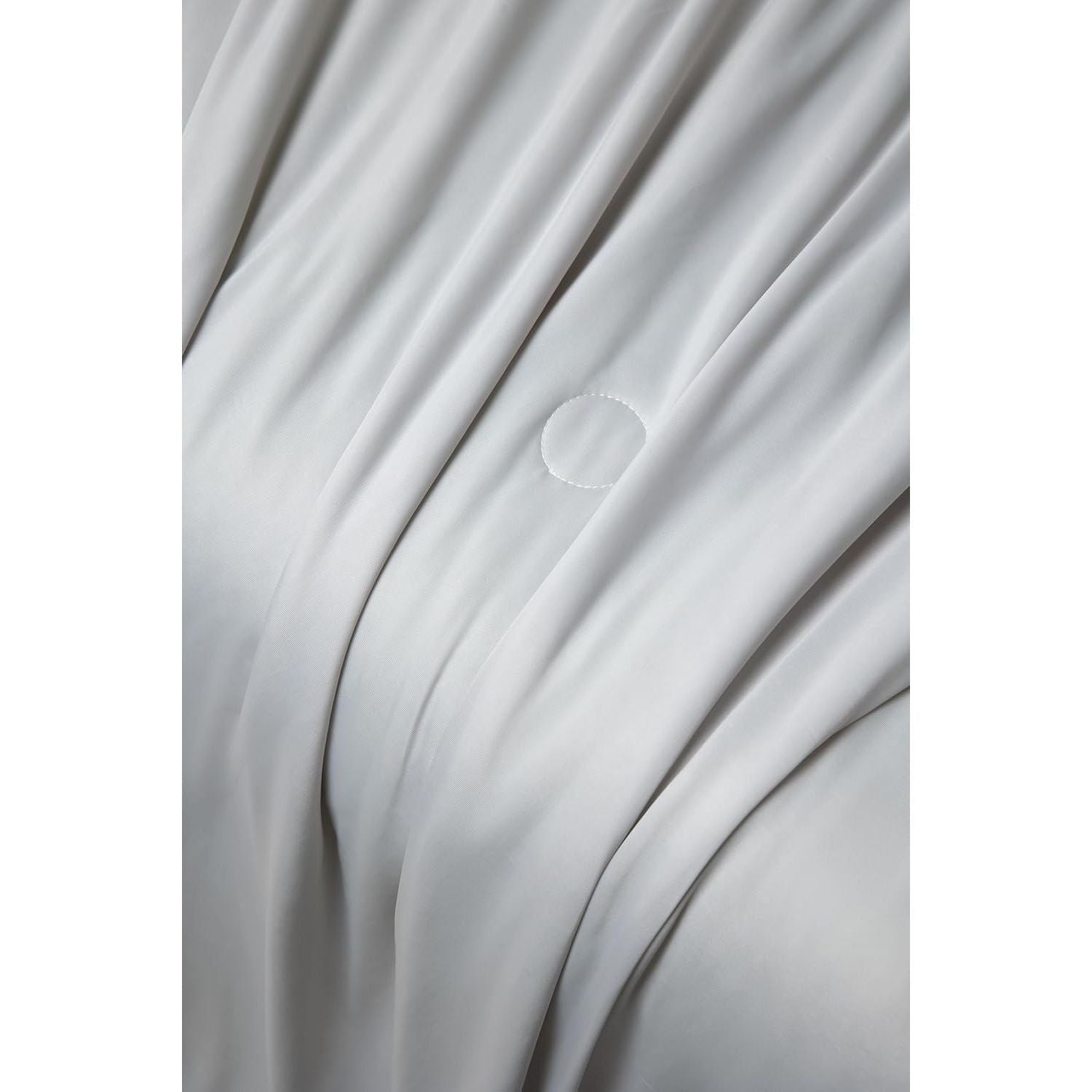 Ice Cooling Reversible Summer Comforter Blanket (Green and Grey, Queen/King)