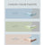 Ice Cooling Reversible Summer Comforter Blanket (Green and Grey, Queen/King)