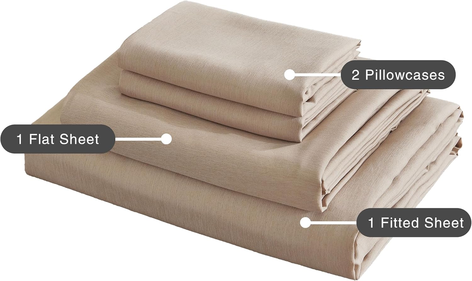 Bamboo Microfibre Sheet Set - Linen - Queen