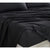 CleverPolly Vintage Washed Microfibre Sheet Set with 2 Pillowcases - Black - Queen