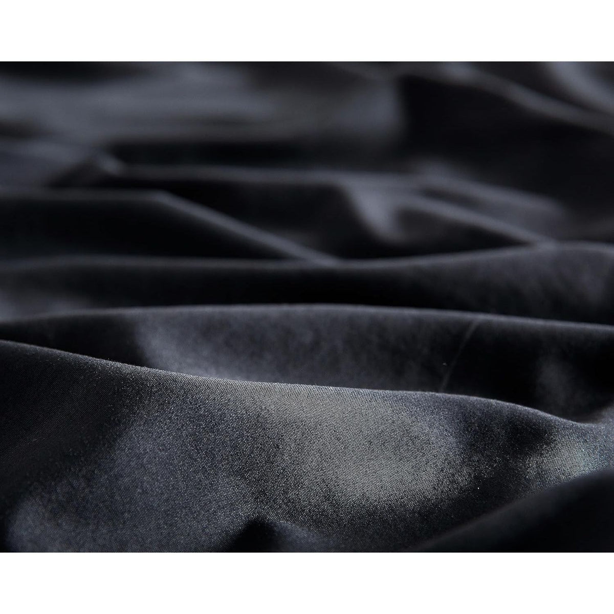 CleverPolly Vintage Washed Microfibre Sheet Set with 2 Pillowcases - Black - Queen