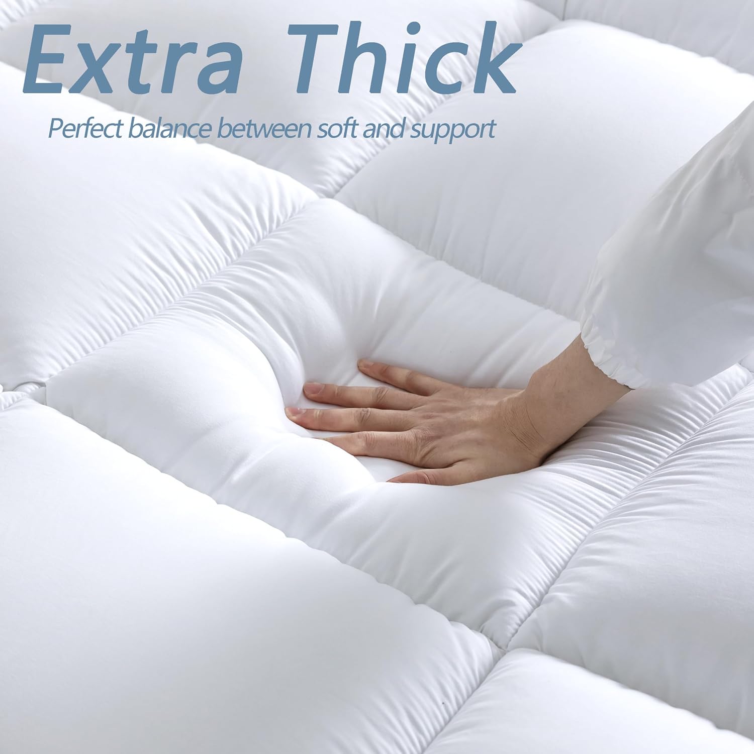 Luxurious Extra Thick 1000GSM Mattress Topper-Queen size