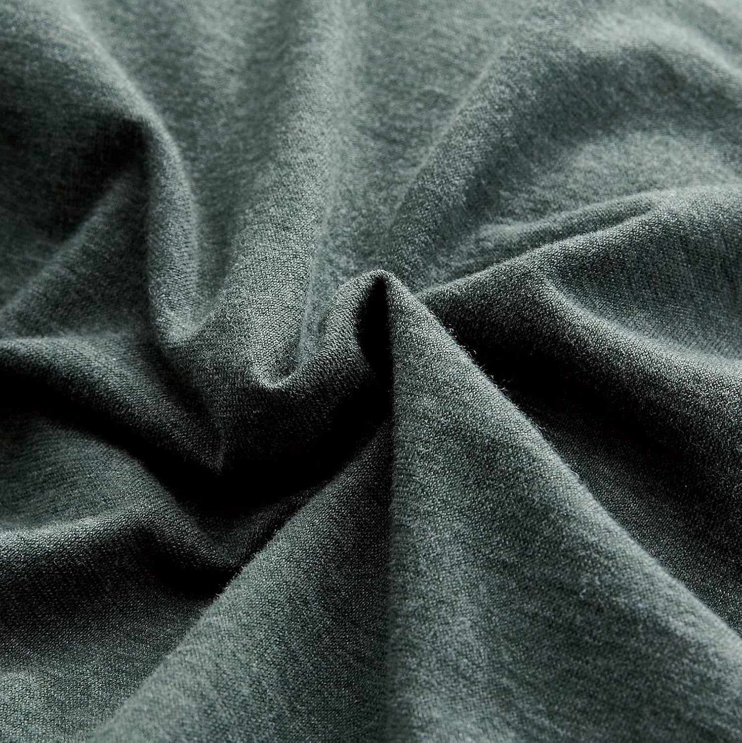 100% Jersey Cotton Quilt Cover Set - Green - King