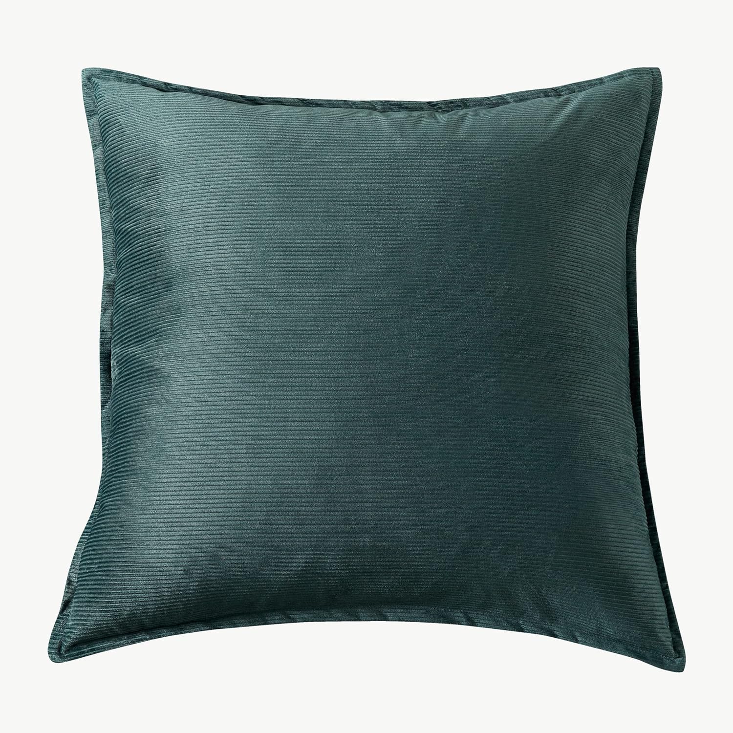 CleverPolly Super Soft Textured Corduroy Velvet European Pillowcase - Forest Green