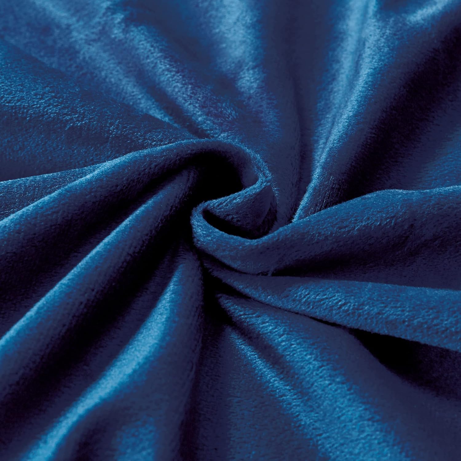 CleverPolly Super Soft Textured Corduroy Velvet European Pillowcase - Navy Blue