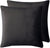 Teddy Sherpa Twin-Pack European Pillowcases - Soft Reversible Velvet & Sherpa Cushion Covers - Machine Washable with Zipper Closure -  65x65cm - Charcoal
