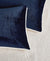 Teddy Sherpa Twin-Pack European Pillowcases - Soft Reversible Velvet & Sherpa Cushion Covers - Machine Washable with Zipper Closure -  65x65cm - Navy Blue