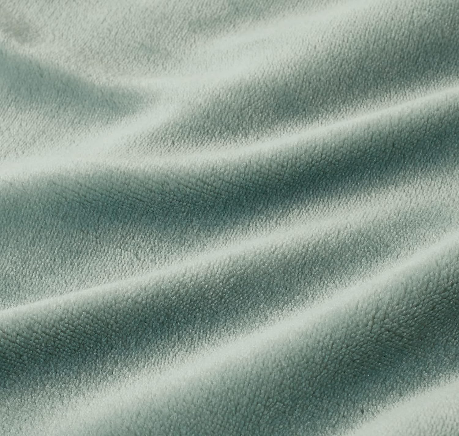 Teddy Sherpa Twin-Pack European Pillowcases - Soft Reversible Velvet & Sherpa Cushion Covers - Machine Washable with Zipper Closure -  65x65cm - Sage Green