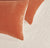 Teddy Sherpa Twin-Pack European Pillowcases - Soft Reversible Velvet & Sherpa Cushion Covers - Machine Washable with Zipper Closure -  65x65cm - Terracotta