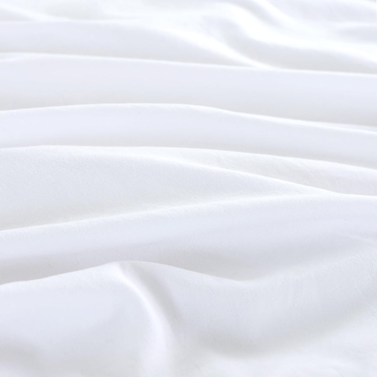 Vintage Washed Microfibre King Pillowcases - Ultra Soft & Skin-Friendly - Set of 2 - 50cm x 90cm (White)