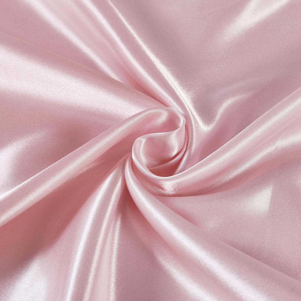 Satin Pillowcases - Silky Soft Polyester Satin with Zipper Closure - Pink, 48cm x 73cm (Twin Pack)