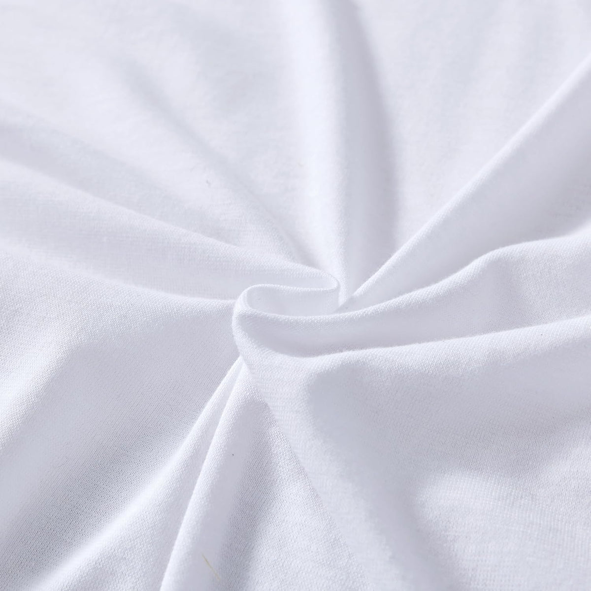 100% Jersey Cotton Quilt Cover Set - White - Super King
