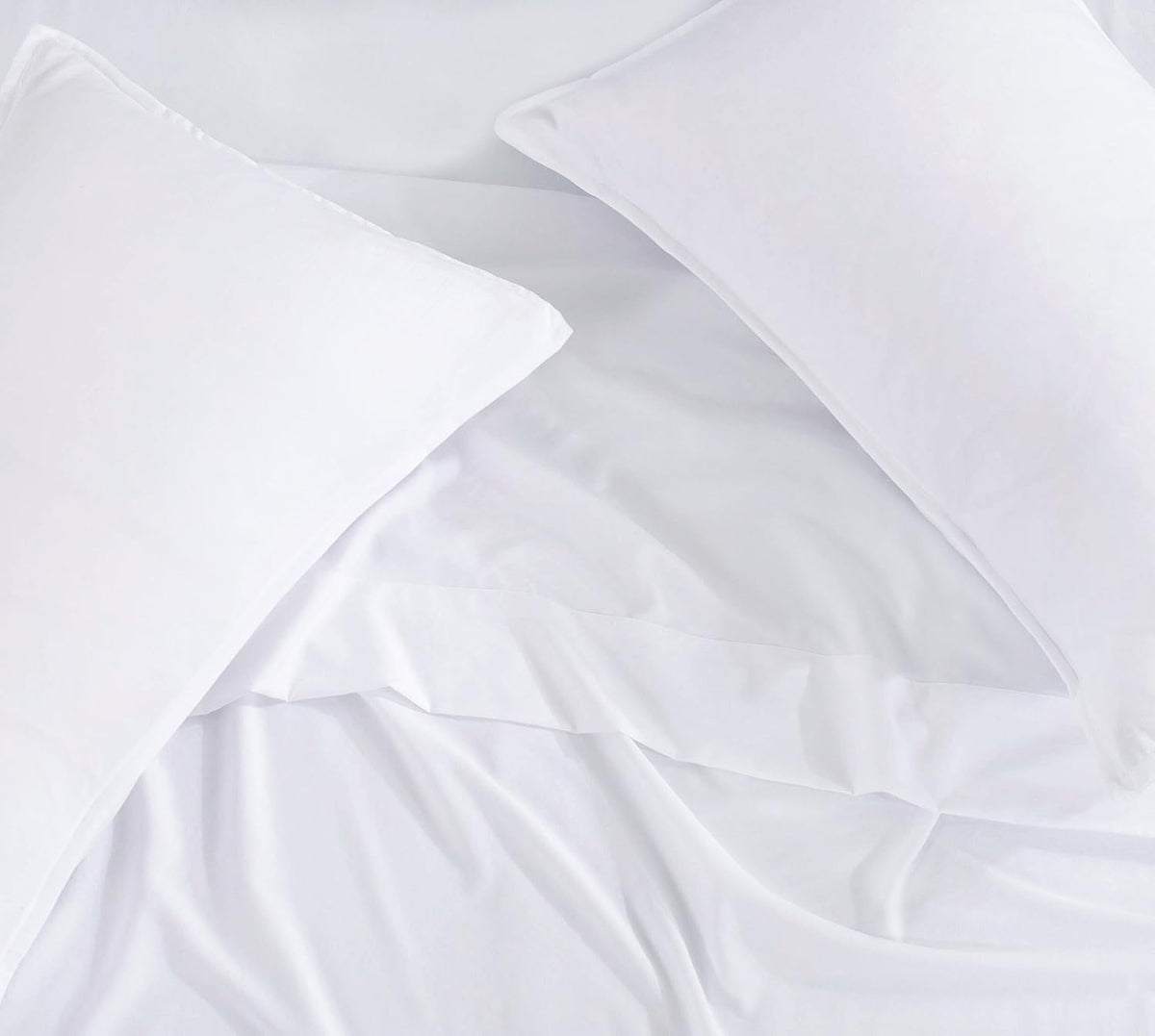 Vintage Washed Microfibre Sheet Set with 2 Pillowcases - White - Super King